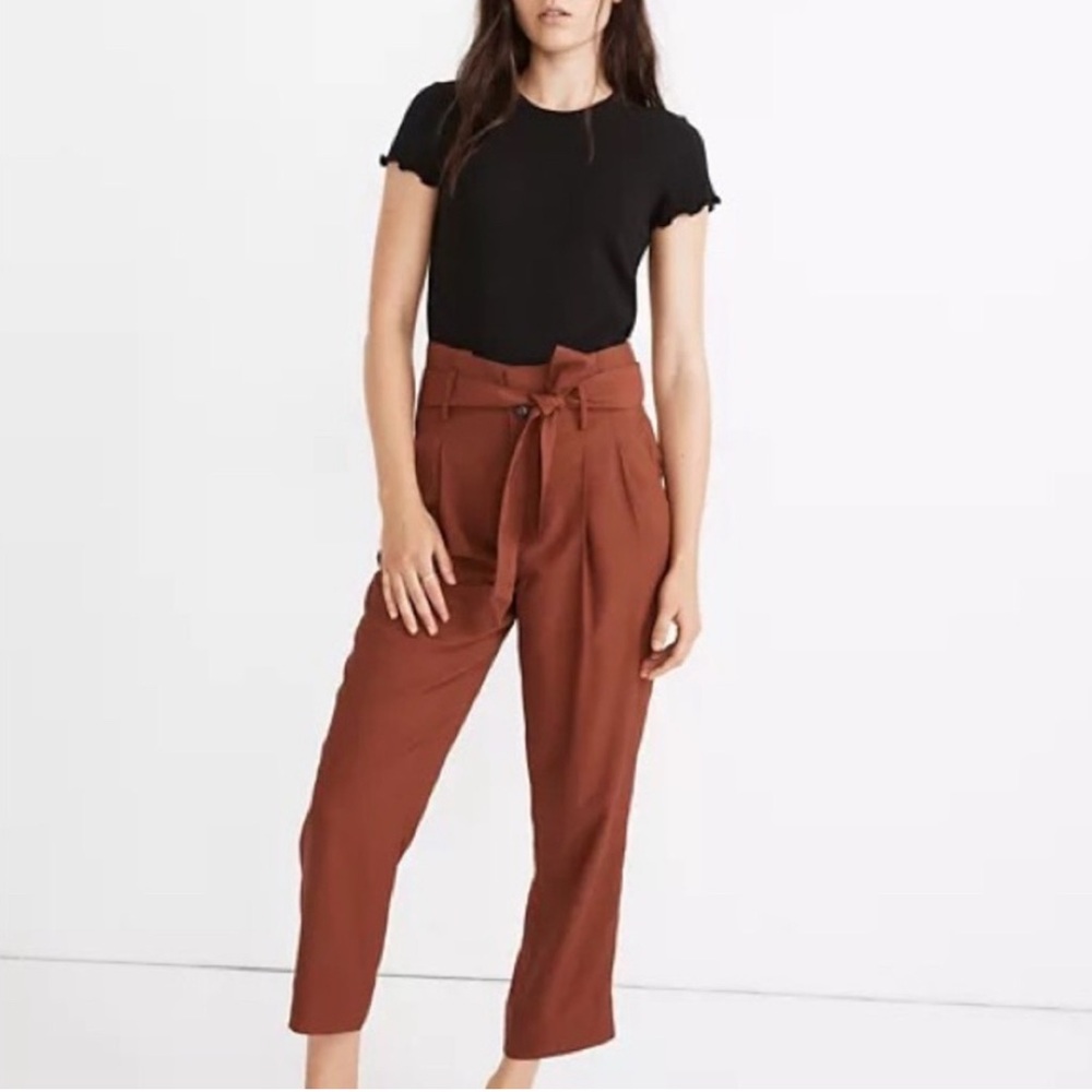 Madewell Rust Ankle Pants